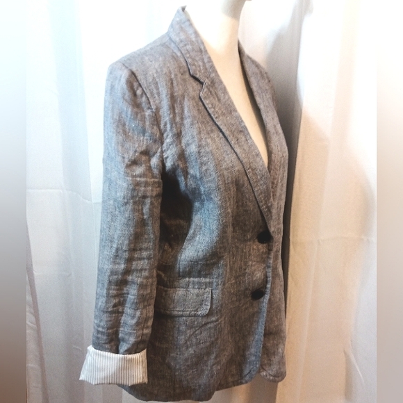 Trenery French linen gray blazer - Picture 9 of 11